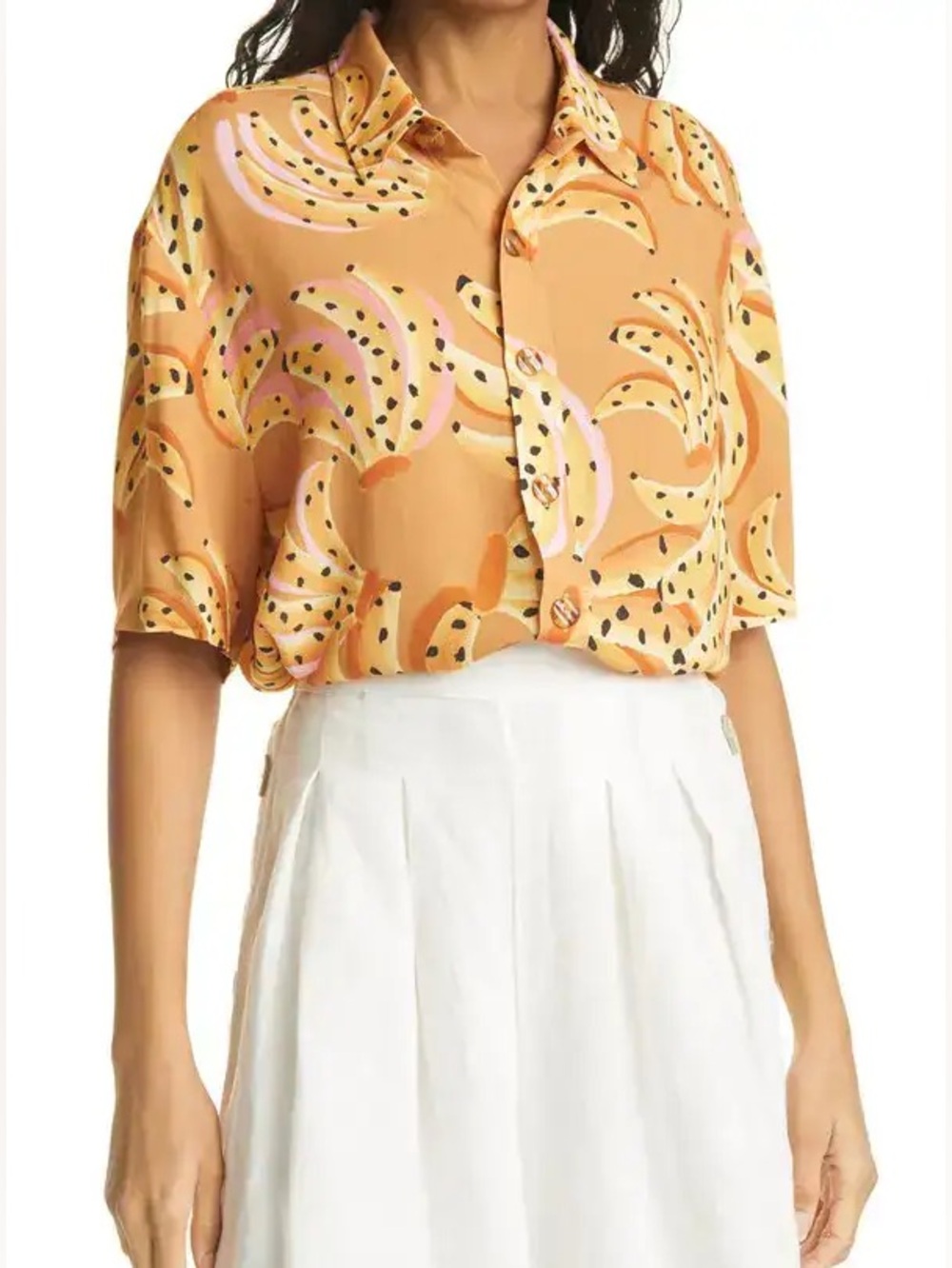 NWOT Farm Rio Dancing Bananas Shirt